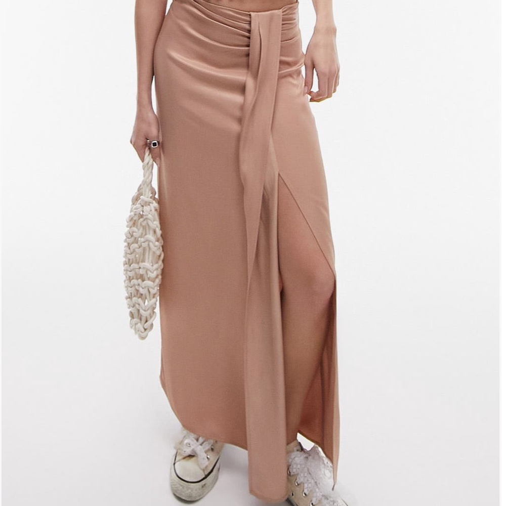NWT Top shop satin sarong skirt
